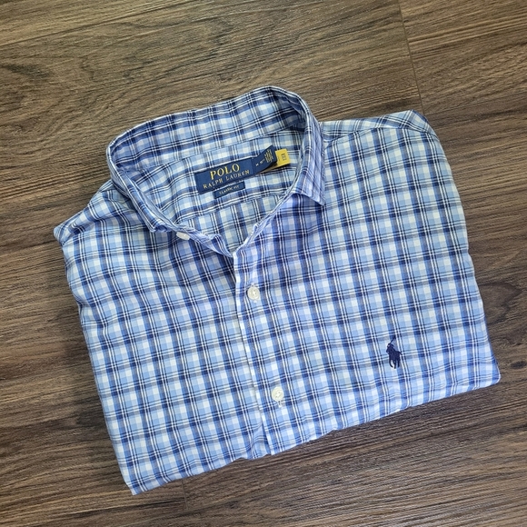 Polo Ralph Lauren Other - Polo Ralph Lauren Classic Fit Performance Plaid Button Down Shirt Medium 15 1/2